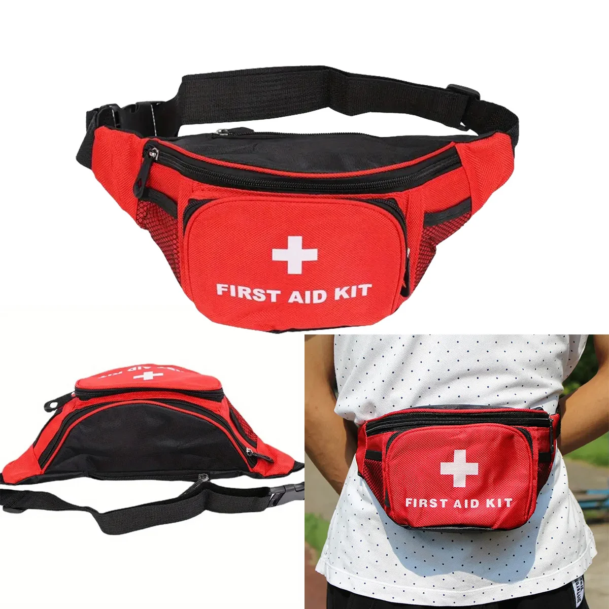 Пустая спасательная поясная сумка первой помощи для кемпинга путешествий
