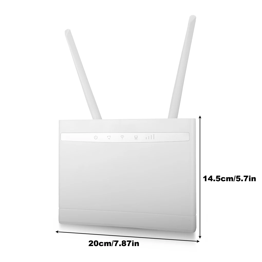 Network Router 2 4G WiFi 4G LTE Repeater High Speed Cellphone Hotspot with Sim Card Slot Ethernet Gateway UK Plug