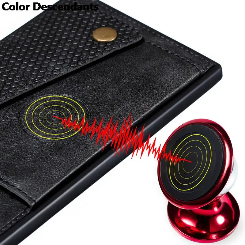 Чехол-Кошелек из искусственной кожи для Huawei P40 Lite автомобильный магнитный