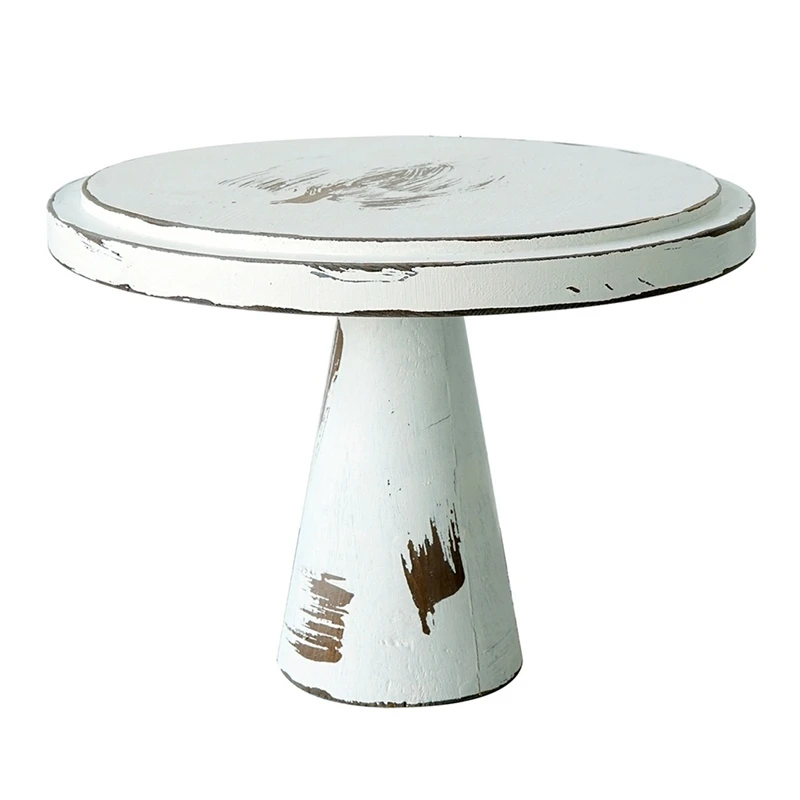 

Vintage White Wood Cake Stands Ornament Storage Racks Cake Tools for Fondant Cupcake Storage Holders