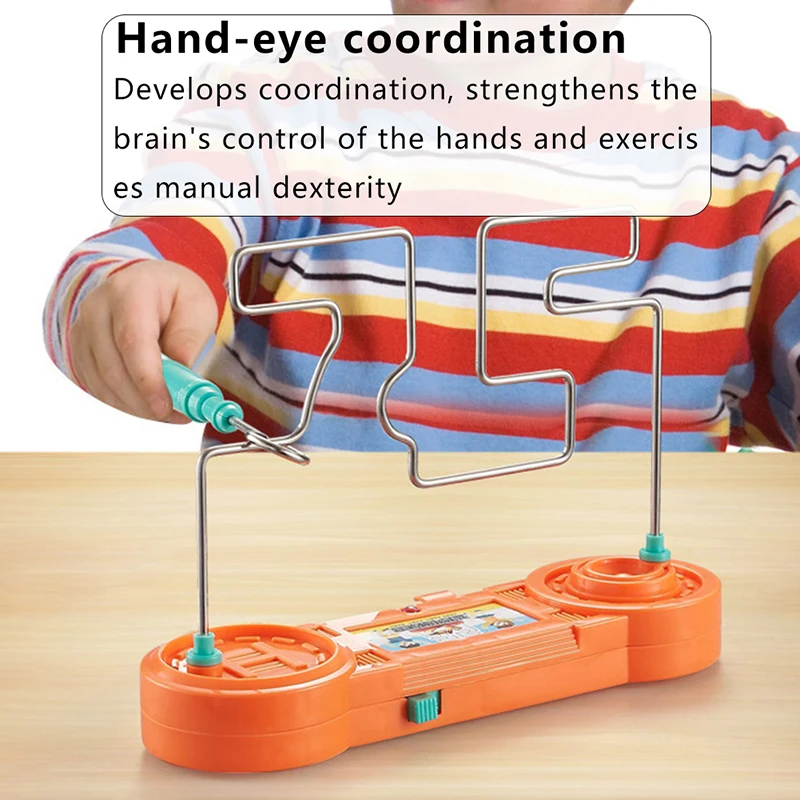 

Classic Electric Kindergarten Science Electric Bump Maze Toys Kids Tabletop Puzzle Games Toys for Children Birthday Gifts