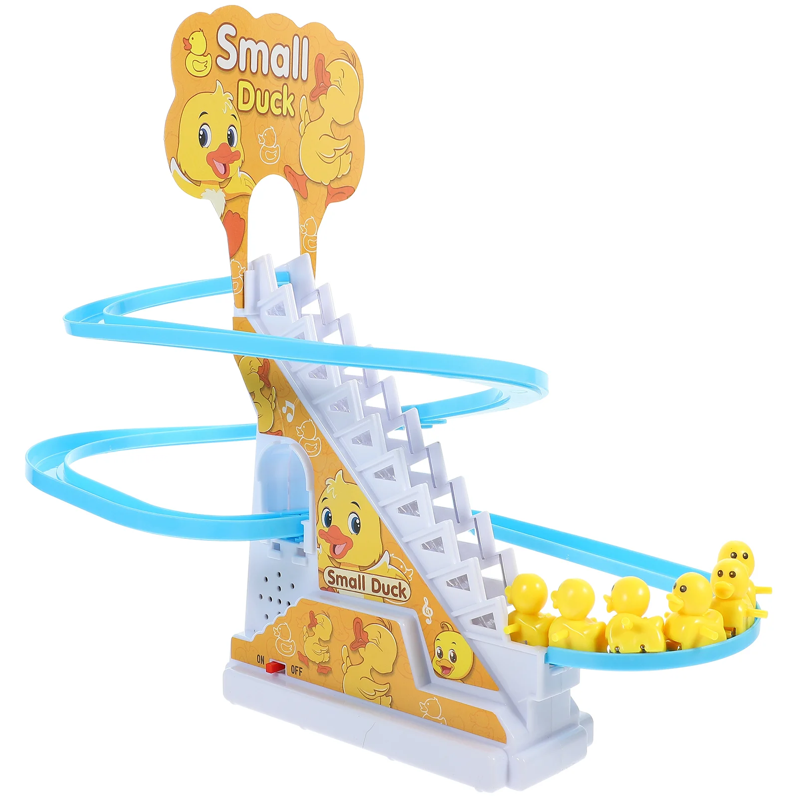 

Stair Climbing Toy Funny Duckling Track Kids Educational Musical Puzzle Attractive