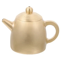 creative teapot shape ornament miniature brass teapot model desktop ornament home decor