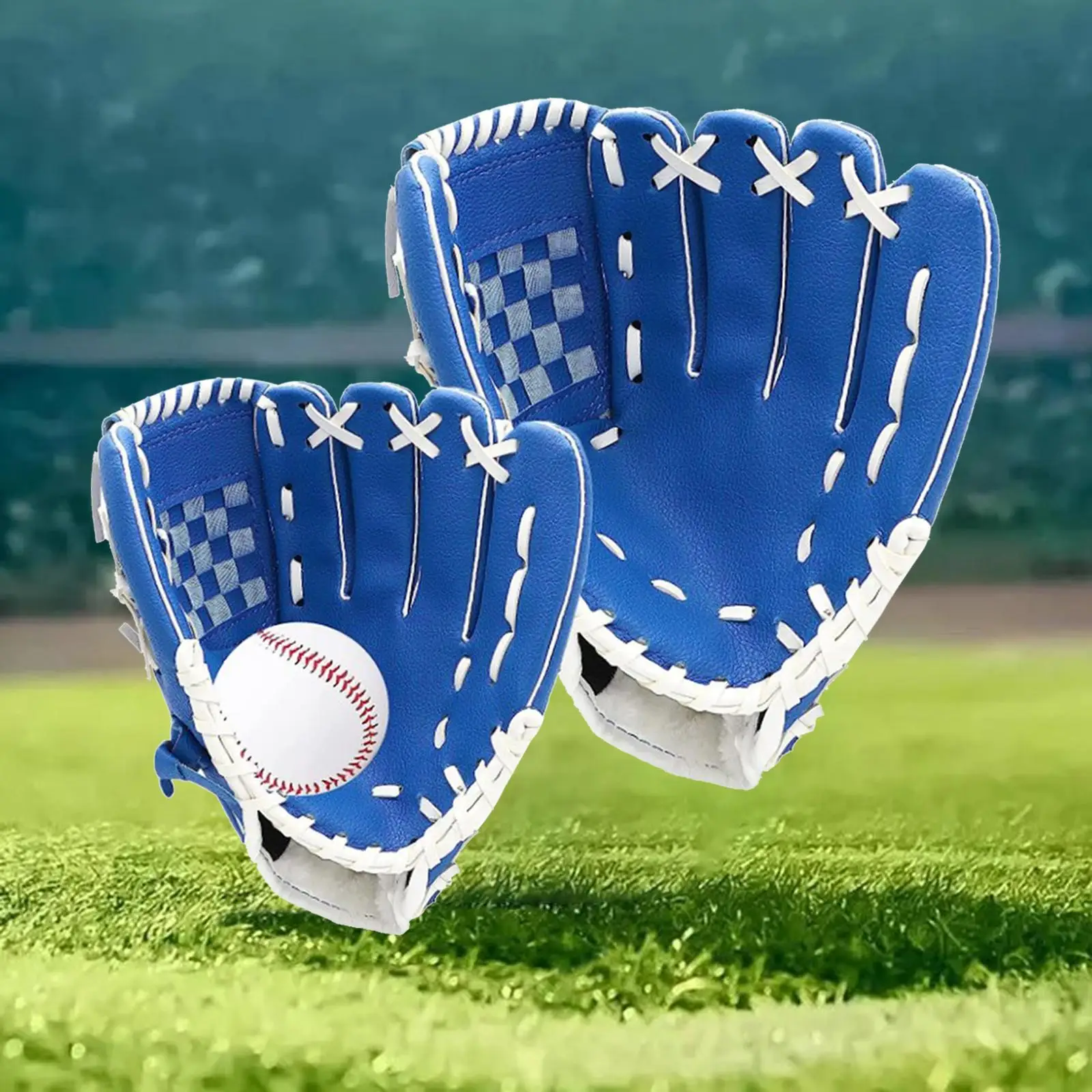 

2Pcs Baseball Glove Mitts Team Game for Kids Teen Youth Softball Gloves