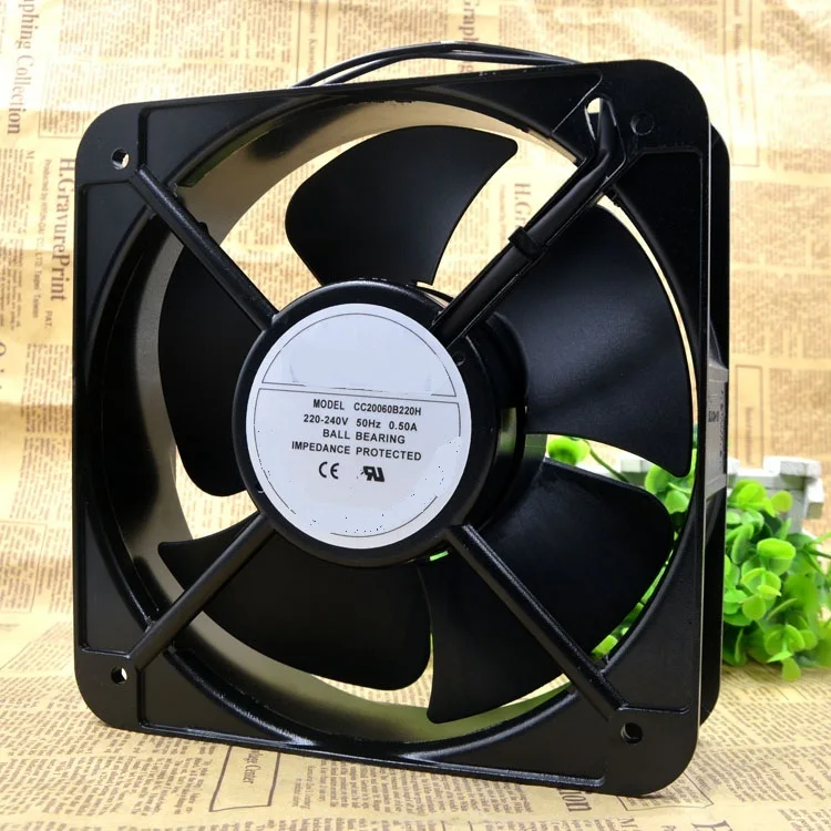 

The new original CC20060B220H AC220V 0.50A 2 wire heat dissipation fan