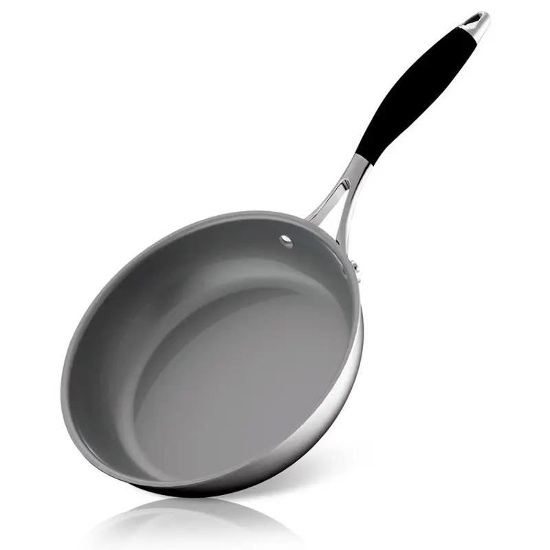 

Fast Shipping 8'' Stain-Resistant Frying Pan Kitchen Cookware w/ Durable Ceramic Non-Stick Coating