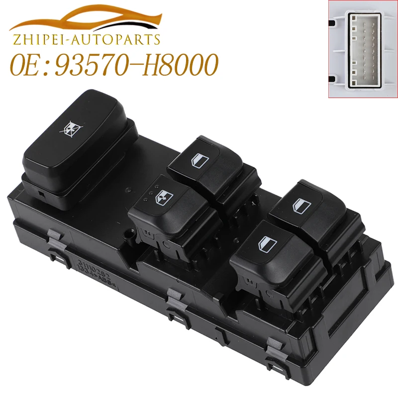 

93570-H8000 Электрический переключатель управления стеклоподъемником автомобиля 93570H8000 для Kia RIO 2018-2020