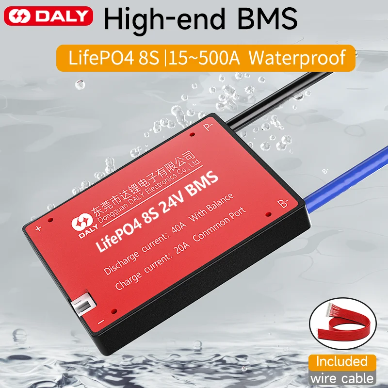 

Daly 3,2 V LiFePo4 8S 24V 15A 30A 60A 100A 200A 500A 18650 LFP PCM плата защиты аккумулятора BMS со сбалансированной литиевой батареей