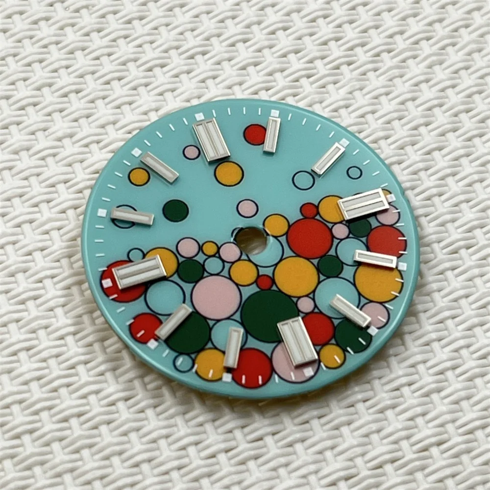NH35 dial enamel custom dial color bubble mechanical surface DIY assembly case pointer custom case NH36 watch accessories