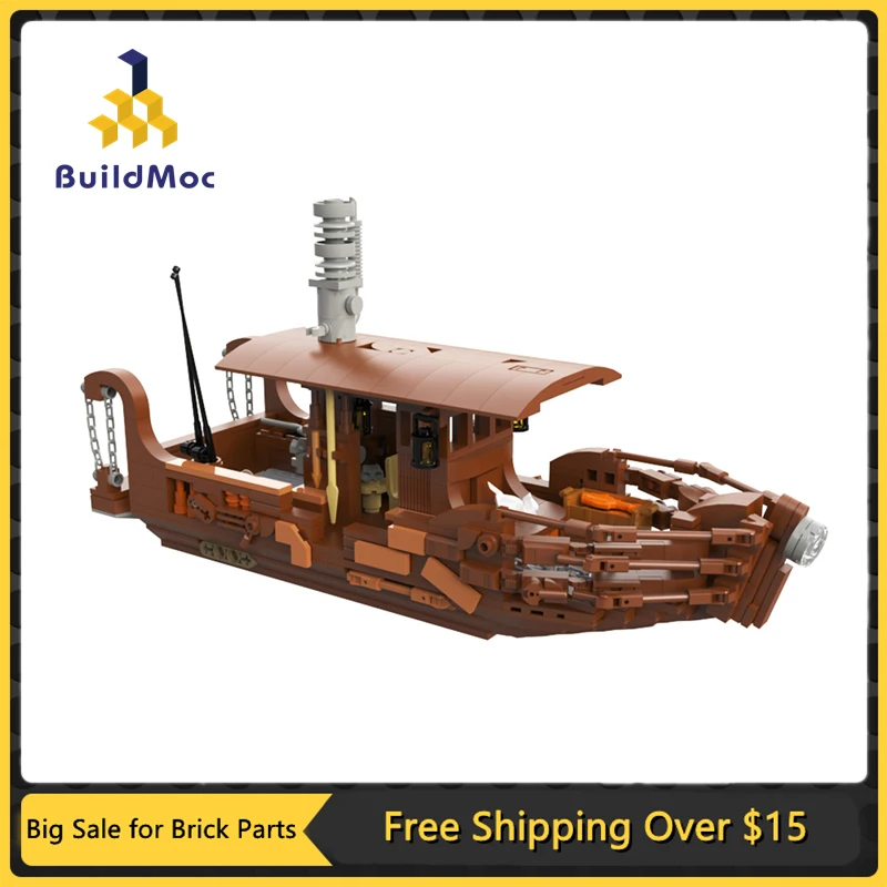 

MOC River Cruise Ship Frank's Boat Building Block Kit Assmble Brick Model DIY Kids Puzzle Toy Birthdays Gift
