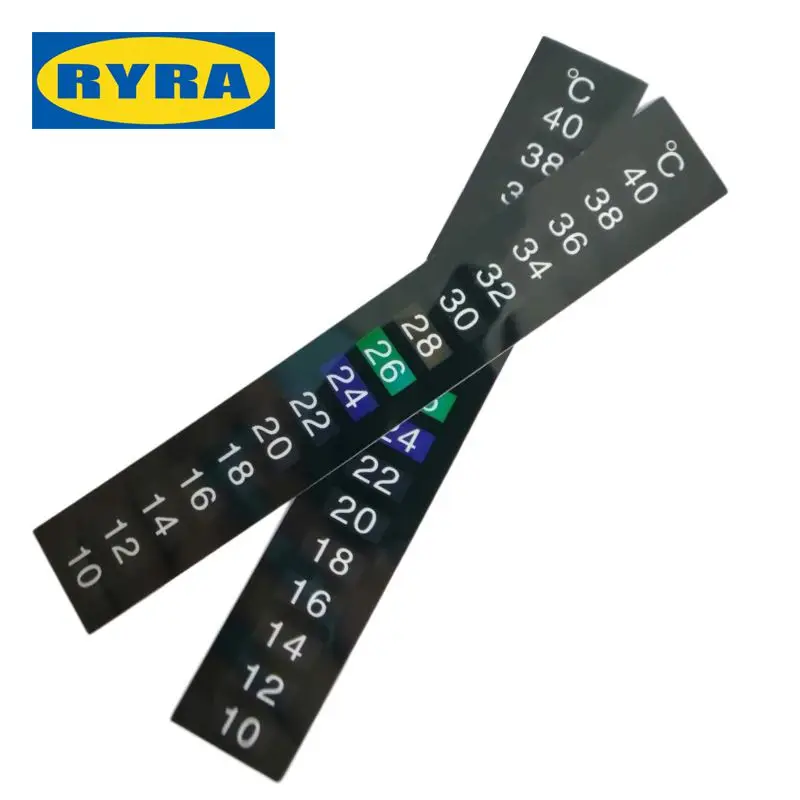 

1/2PCS Fish Tank Fridge Sticker Durable Aquarium Thermometer Temperature Measurement Stickers Digital High Quality Stick-on