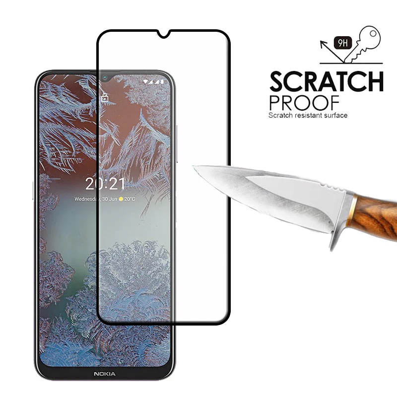

3d полное клеевое закаленное стекло для nokia g10 g50 5g g11 полное покрытие 9h Защитная пленка для экрана для nokia g20 c30 g21