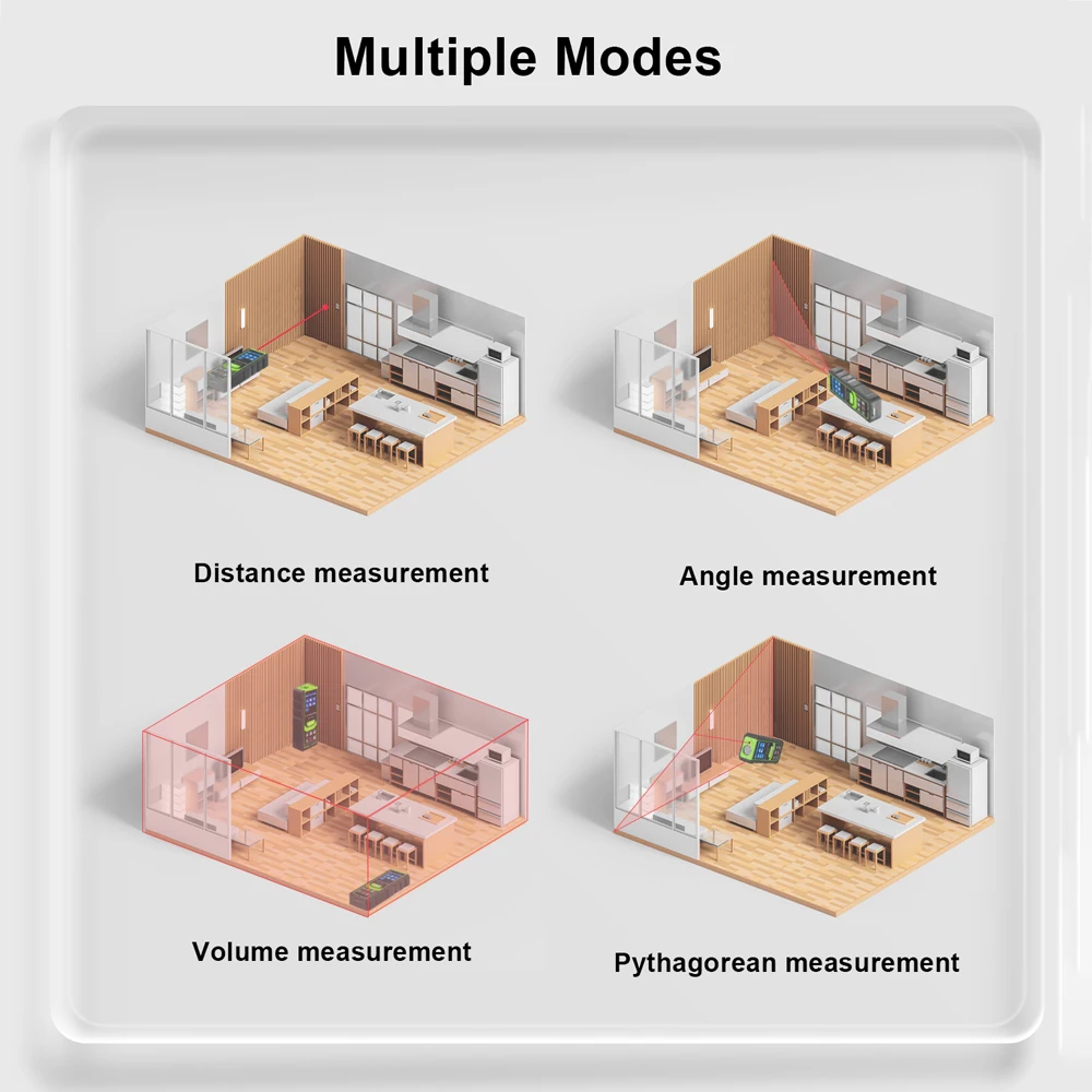 Лазерный дальномер Noyafa высокоточный лазерный профессиональный измеритель