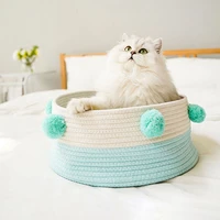 pushy cat sleeping bucket cat house pet beds pet mats small dog and cat sleeping warm nest high quality cotton