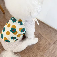 pretty flower pet vest summer dog clothes thin teddy camisole puppy cool sleeveless clothes fashion pet supplies