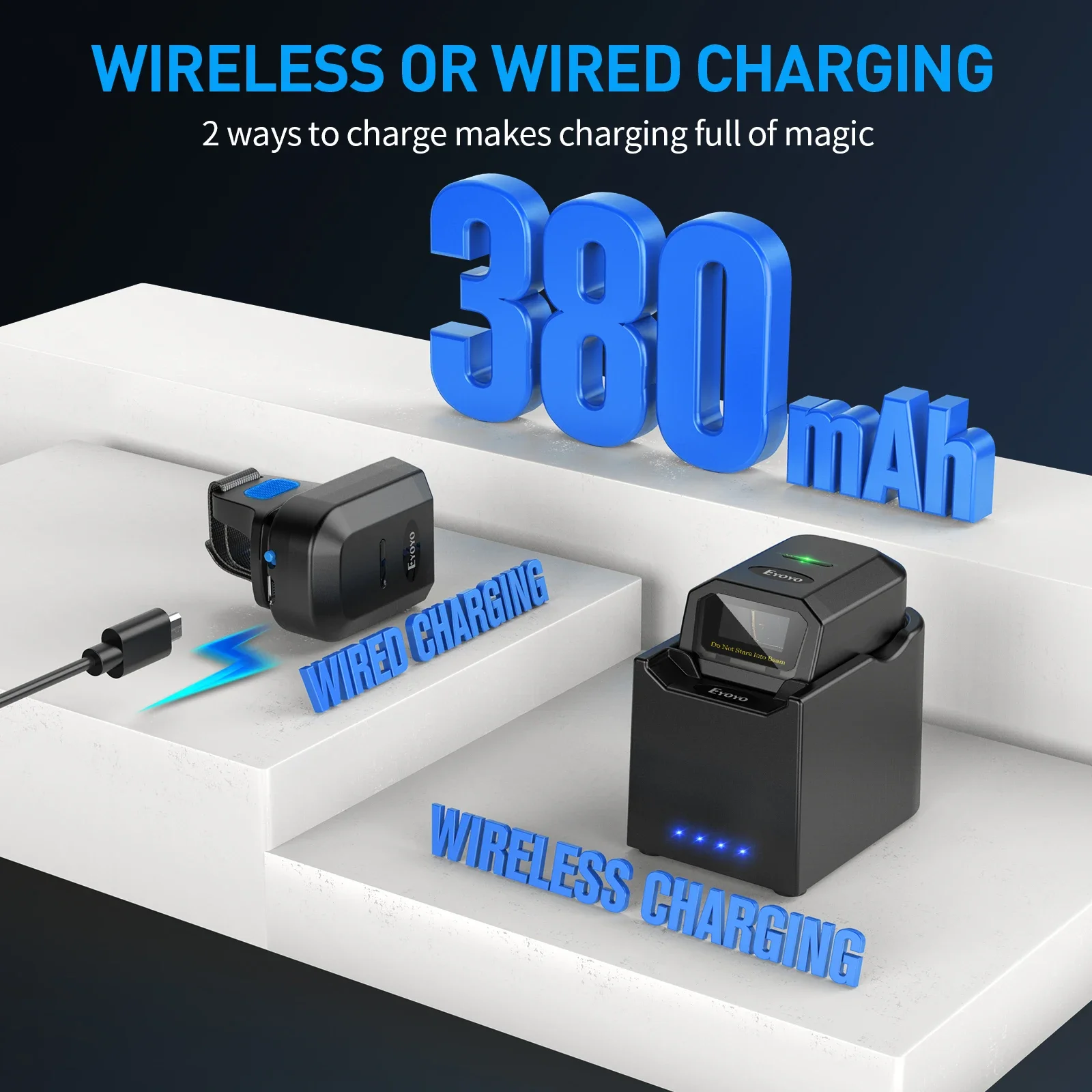 Портативный сканер для штрих-кодов Eyoyo USB 2 4 ГГц