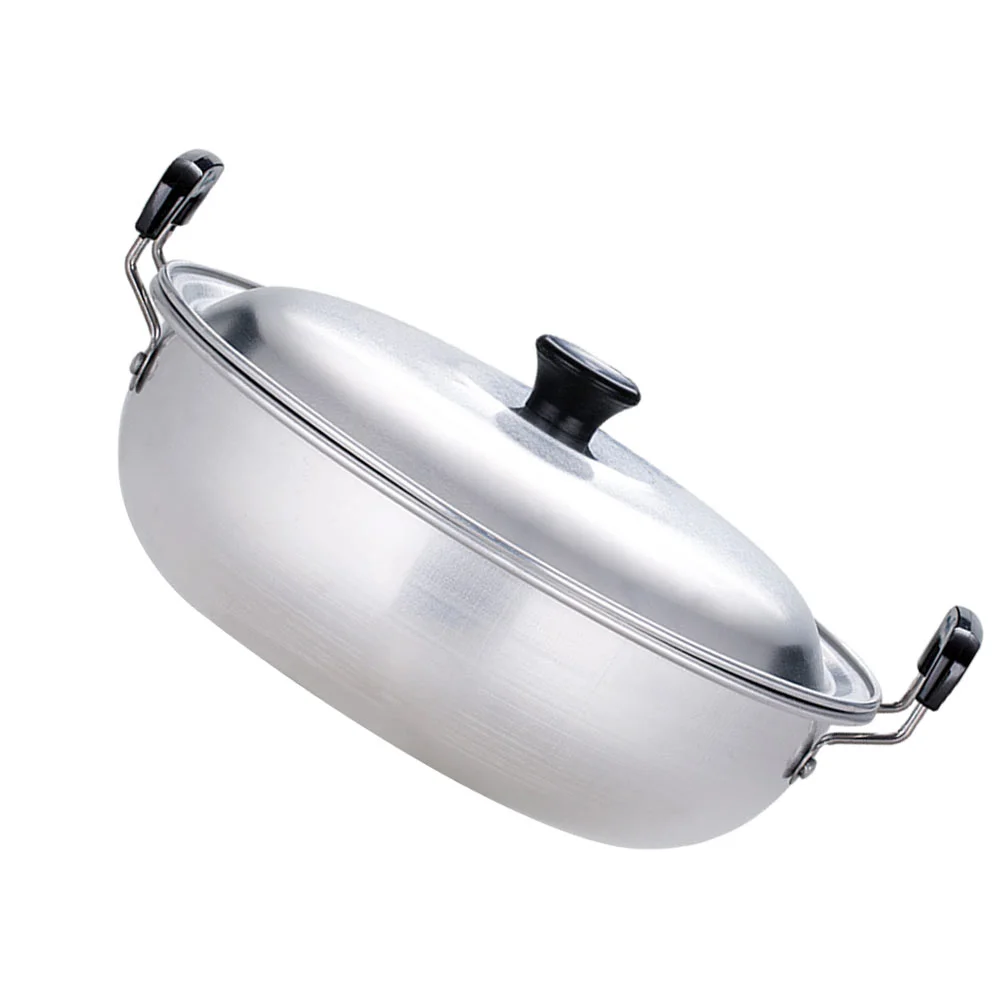 

1Pc Household Aluminum Portable Practical Soup Pot Stew Pot Noodle Pot