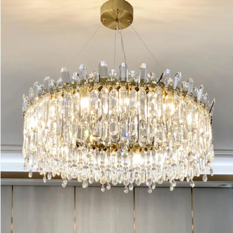 

Chandeliers Lights New design crystal chandelier for living room living room bedroom decorative lamp LED round crystaling