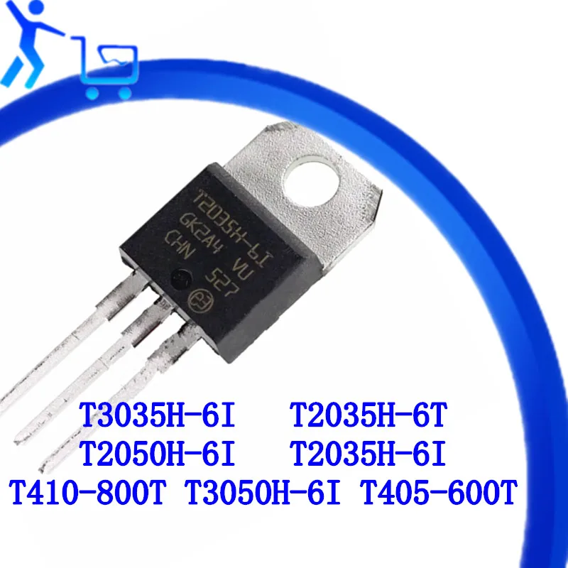 

10PCS T3035H-6I T2035H-6T T2050H-6I T2035H-6I T410-800T T3050H-6I T405-600T TO-220Silicon controlled rectifier