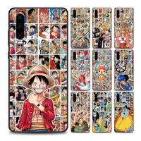 one piece luffy japan anime phone case for huawei p10 lite p20 p30 pro p40 lite p50 pro plus p smart z soft silicone
