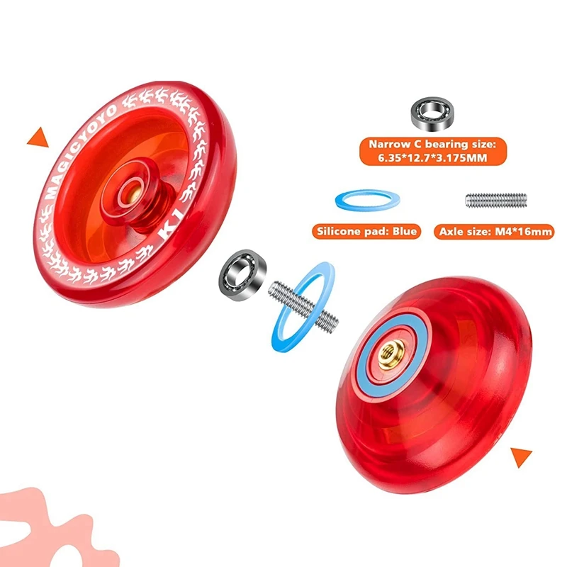 MAGICYOYO K1-Plus Профессиональное отзывное йо-йо для детей пластиковое с узким