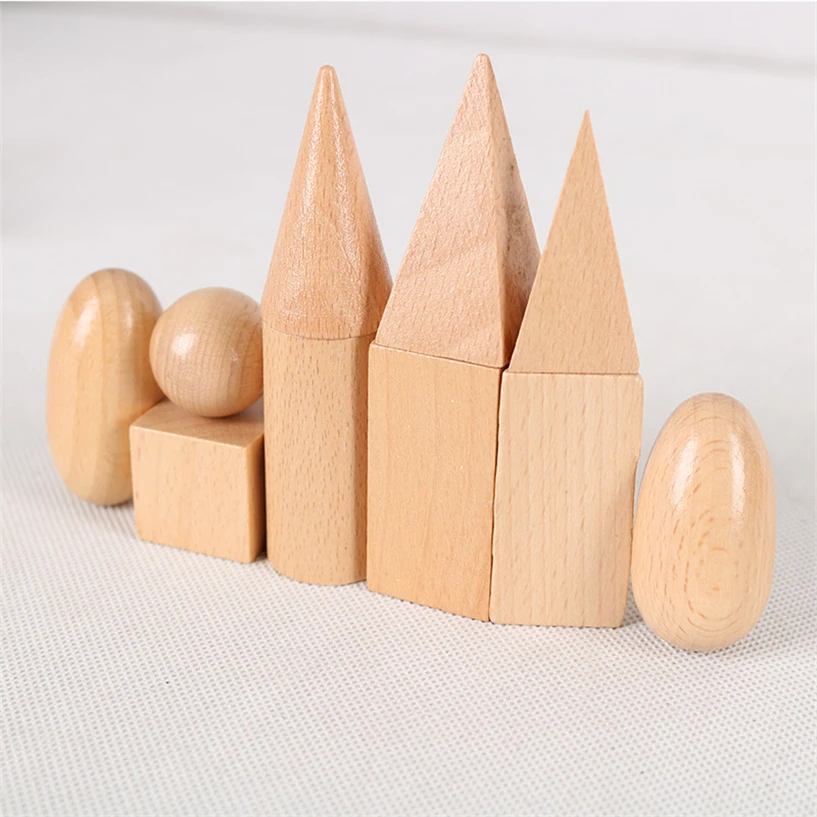 

Montessori Toys Geometric Solid Learning Eudcation Montessori Educational Wooden Toys Teaching Aid Toys For Children D44Y