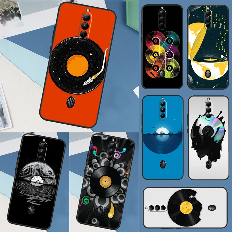 Vinyl DJ Record Art For Nubia Red Magic 8 Pro 8 Pro+ Case For ZTE Red Magic 6S 7S 6 7 Pro 5G 5S 6R Phone Cover