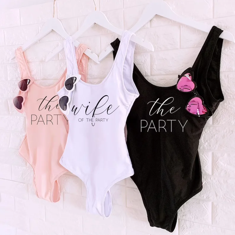 

Wife of the Party Swimsuit Bride to be Swimsuit One Piece Bachelorette Swimsuits Bride Bachelorette Swim Suit for Bridesmaids