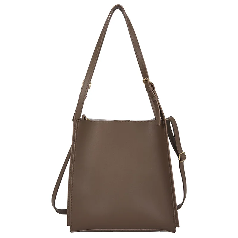 

Ladies Fashion Hand Tote Bag Messenger Bag New Shoulder Bag Female Pu Casual Bucket Bag for Woman