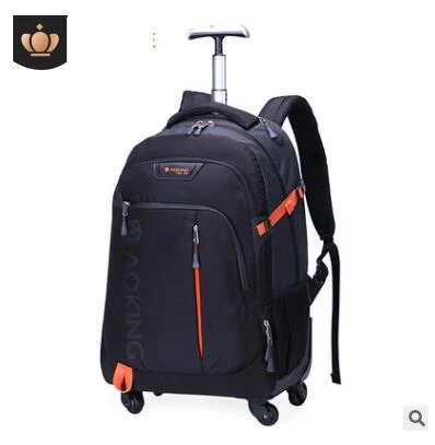 Men Travel trolley bag Rolling Luggage backpack bags on wheels wheeled backpack for Business Cabin Travel trolley bag suitcase