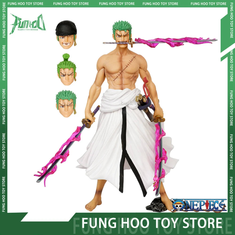 

25 см цельная Аниме Фигурка призрака задняя сторона ророноа Зоро аниме Статуэтка Модель Детской куклы коллекционное украшение Рождественские подарки