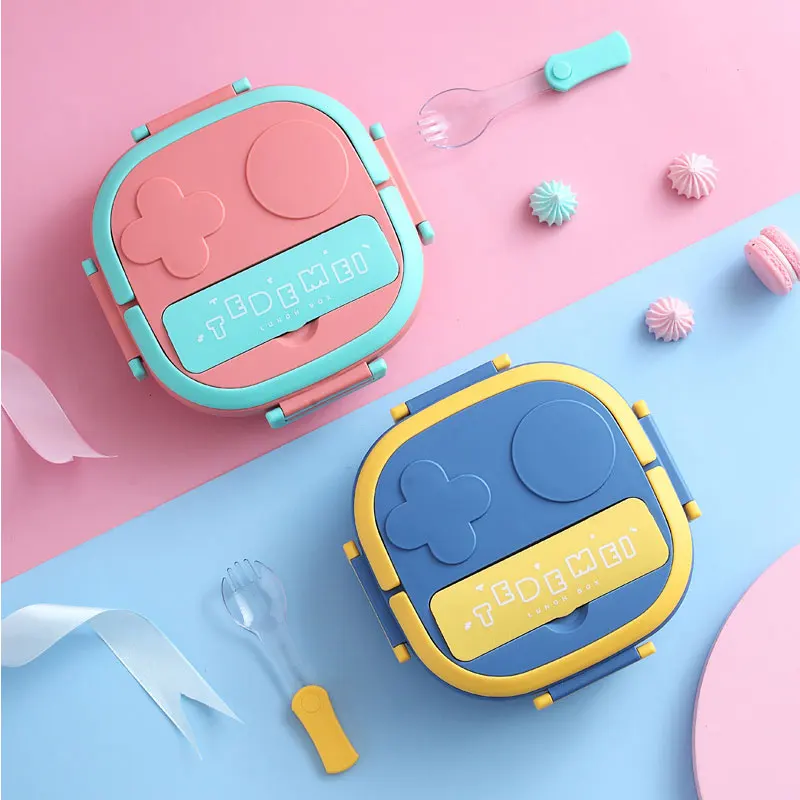 

Outing Tableware Portable Stainless Steel Lunch Box with Spoon Baby Child Student Camping Picnic Food Container Bento Box