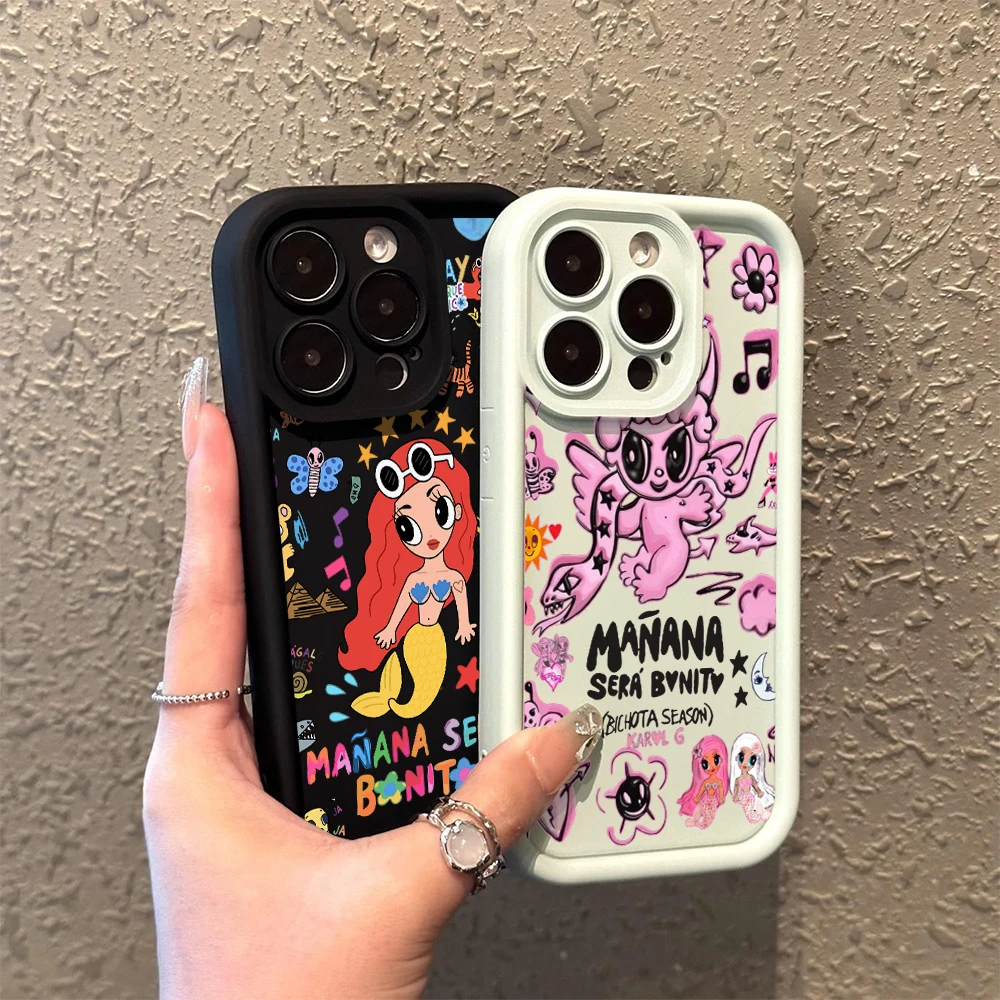 Чехол Karol G Manana Sera Bonito для телефона Samsung A03 A04 A05S A10S A11 A12 A20S A21S A13 A14 A54 A34 A53 с ремешком