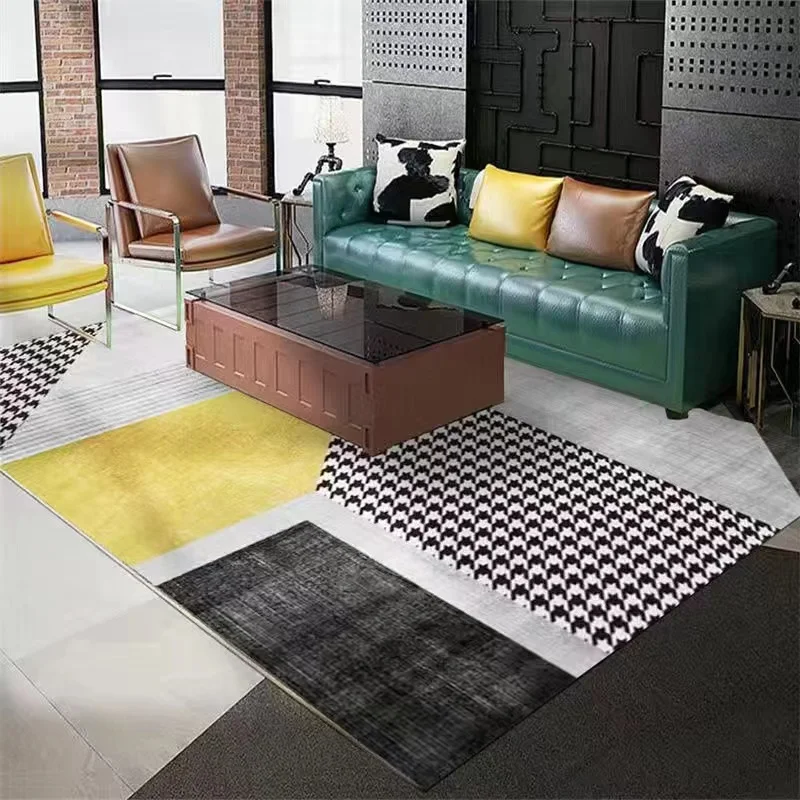 Скандинавский ковер для гостиной домашний журнального столика современный
