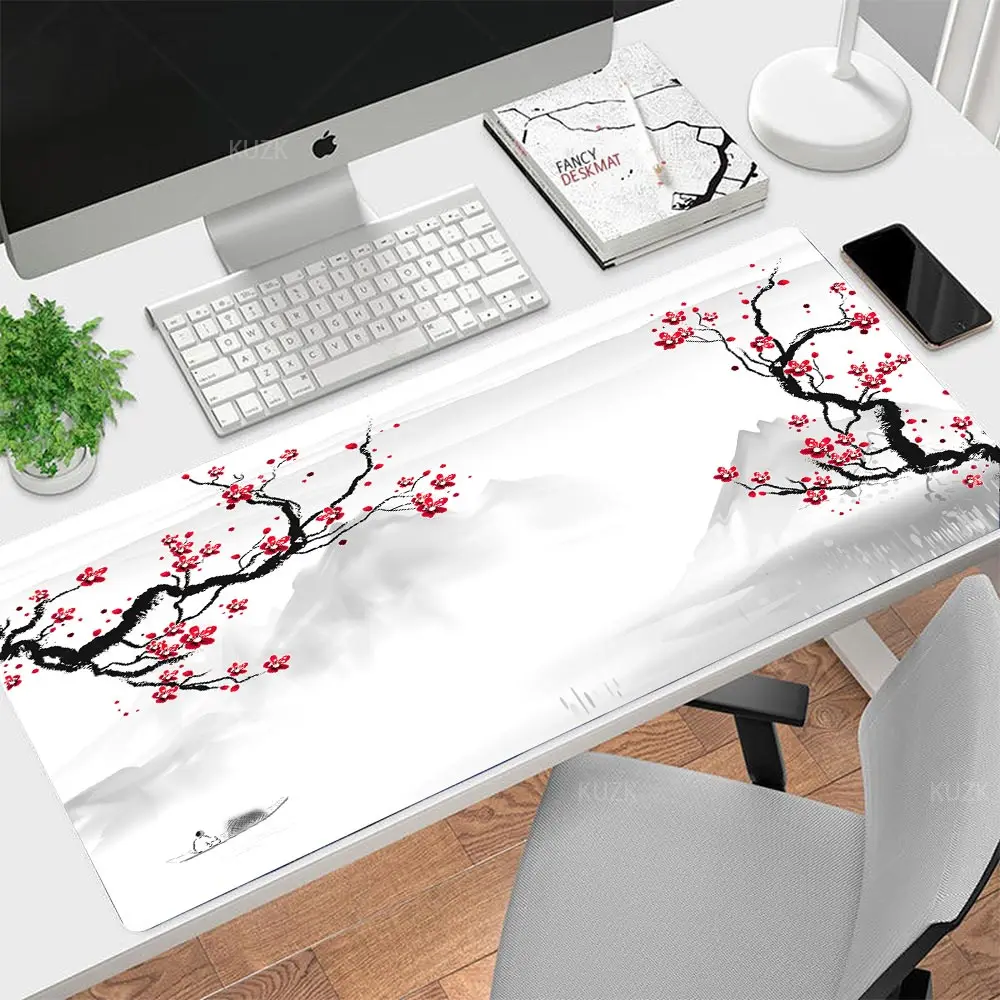 

Коврик для мыши Sakura, персонализированные компьютерные новые настольные коврики, офисный ноутбук, мягкий коврик для мыши из натурального каучука, игровой коврик в китайском стиле для клавиатуры, подарок