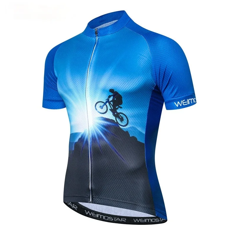 

Summer Short Sleeve Quick Drying Cycling Jersey Breathable Mountain Bike Sports Shirt Mens Bicycle MTB Uniforms Ropa Ciclismo