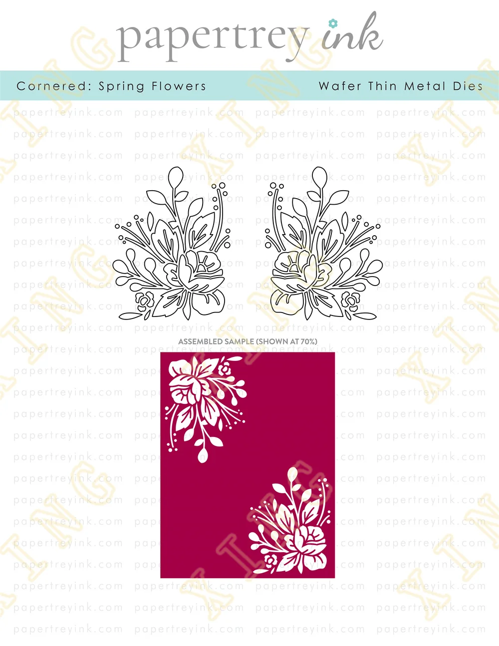

Metal Cutting Dies Scrapbook Diary Decoration Stencil Embossing Template Diy Greeting Card Handmade Cornered Spring Flowers New