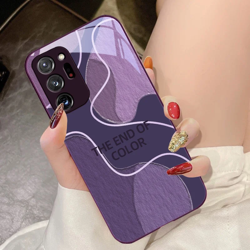 Персонализированные Цветные Блоки для Samsung Galaxy Note 8 9 10 PRO 20 Ultra A01 02 03 Core 04E 4G 12 13