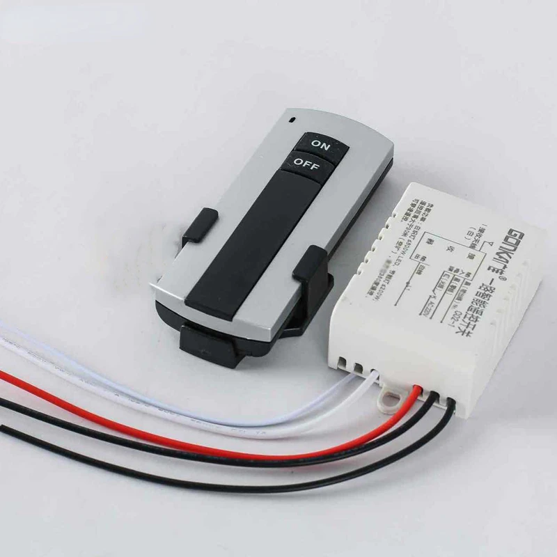 

1 Channel ON/OFF 220V Digital Wireless Remote Control Switch for Light Lamp Receiver Transmitter Light Power Switch DropShipping