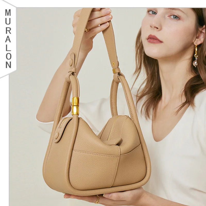 2022 New High Quality Tote Bag Genuine Leather Underarm Bag Fashion Single Shoulder Portable Bag Women's Luxury Brand HandBags