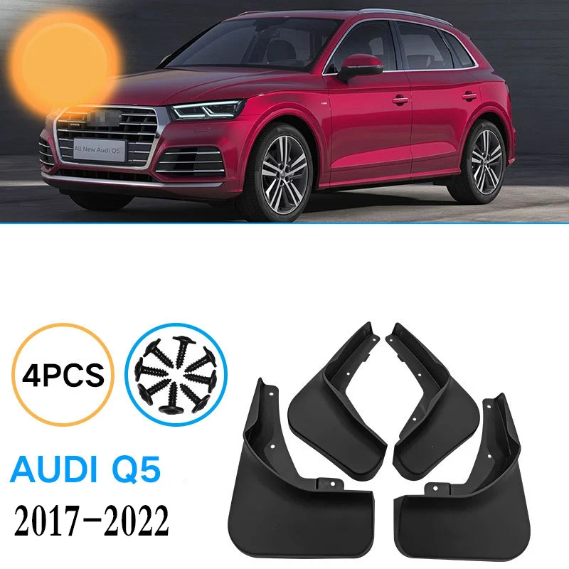 

Car Mudflaps For Audi Q5 Sports Version 2017-2022 Mud Flaps Splash Guards Mudguards Mud Flap Front Rear Fender Protector
