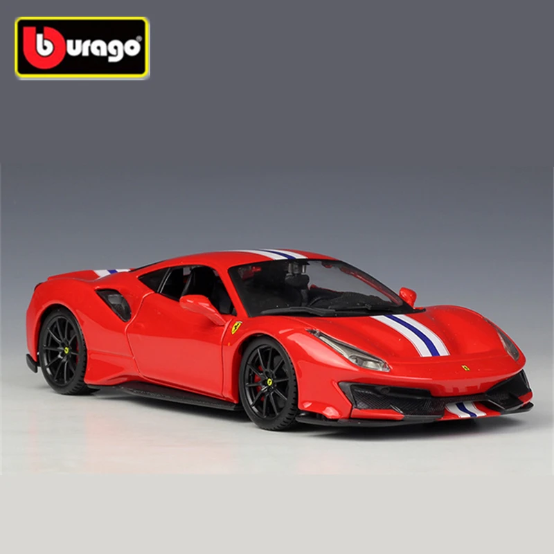 

Bburago 1:24 Ferrari 488 PIsta Alloy Sports Car Model Diecast Metal Toy Racing Car Model Simulation Collection Children Toy Gift