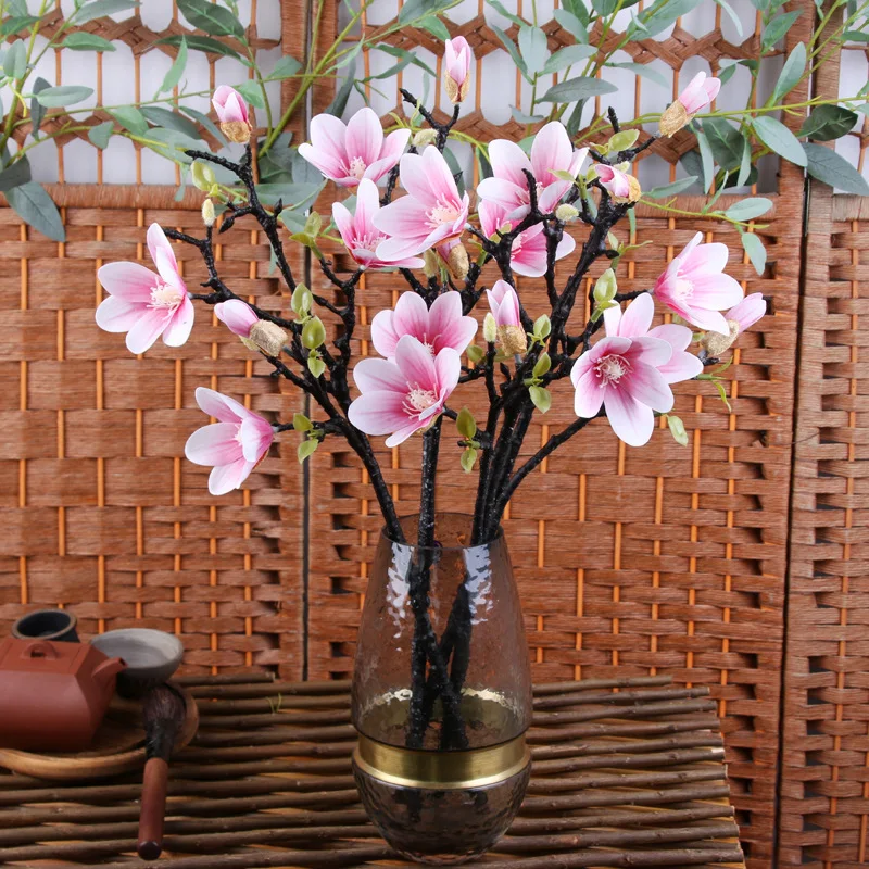 

Искусственные цветы 3D, искусственные цветы, розовый искусственный цветок высокого качества для свадебного украшения, аксессуар для вечерн...