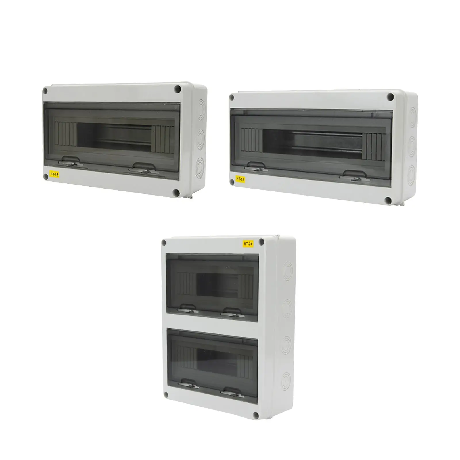 

Power Distribution Box 15 18 24 Way Easy to Install Durable ABS Power Supply Electronic Junction Box for Outdoor Electrical