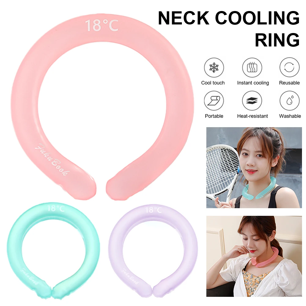 

Icy Cooling Neck Cooling Tube Portable Summer Neck Cooling Ring 6Hrs Long Lasting Outdoor Sports Running Cycling Cold Collar