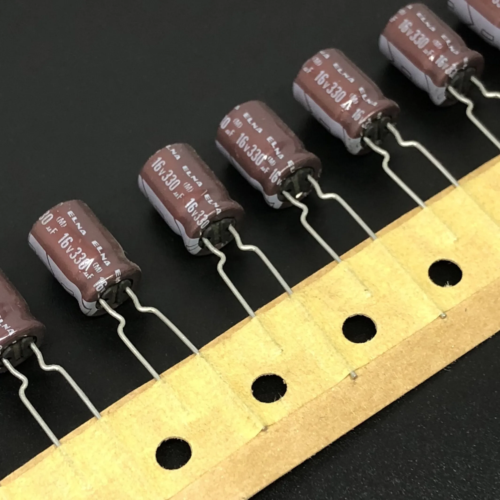 

10pcs/100Pcs 330uF 16V ELNA RA2 Series 8x11.5mm 16V330uF Audio Capacitor Brown HiFi DIY