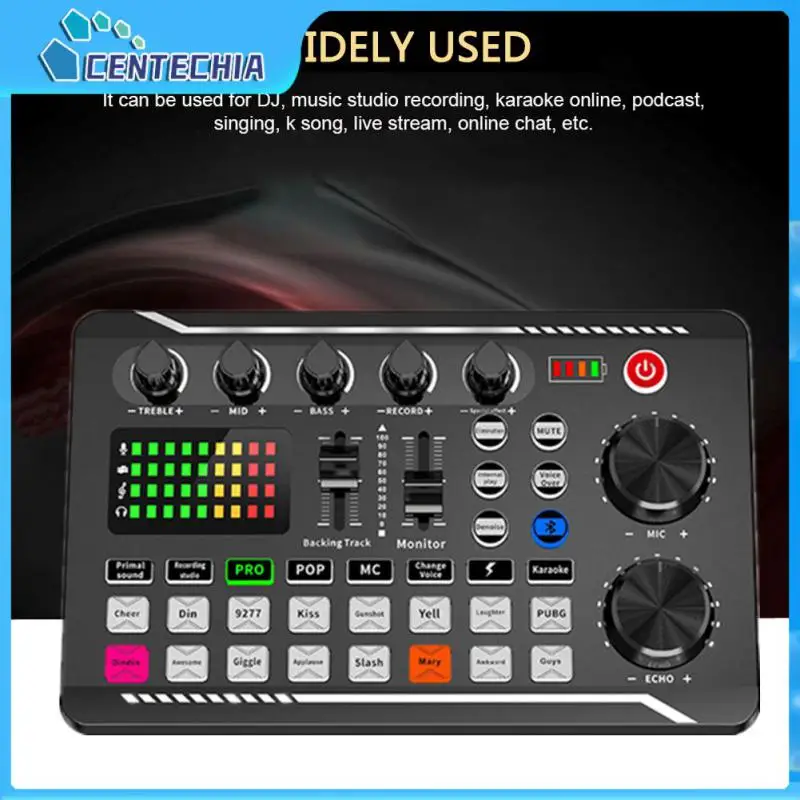 

Microphone Mixer Kit Professional Usb Live Stream Console Amplifier Sound Card F998 Audio Recording Volume Adjustable Useful