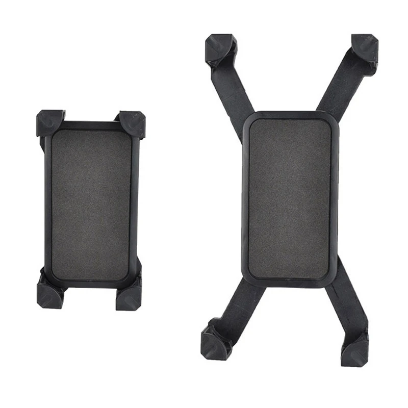 

2Piece Black For NEW Bike Phone Mount Anti Shake And Stable Cradle Clamp For Android
