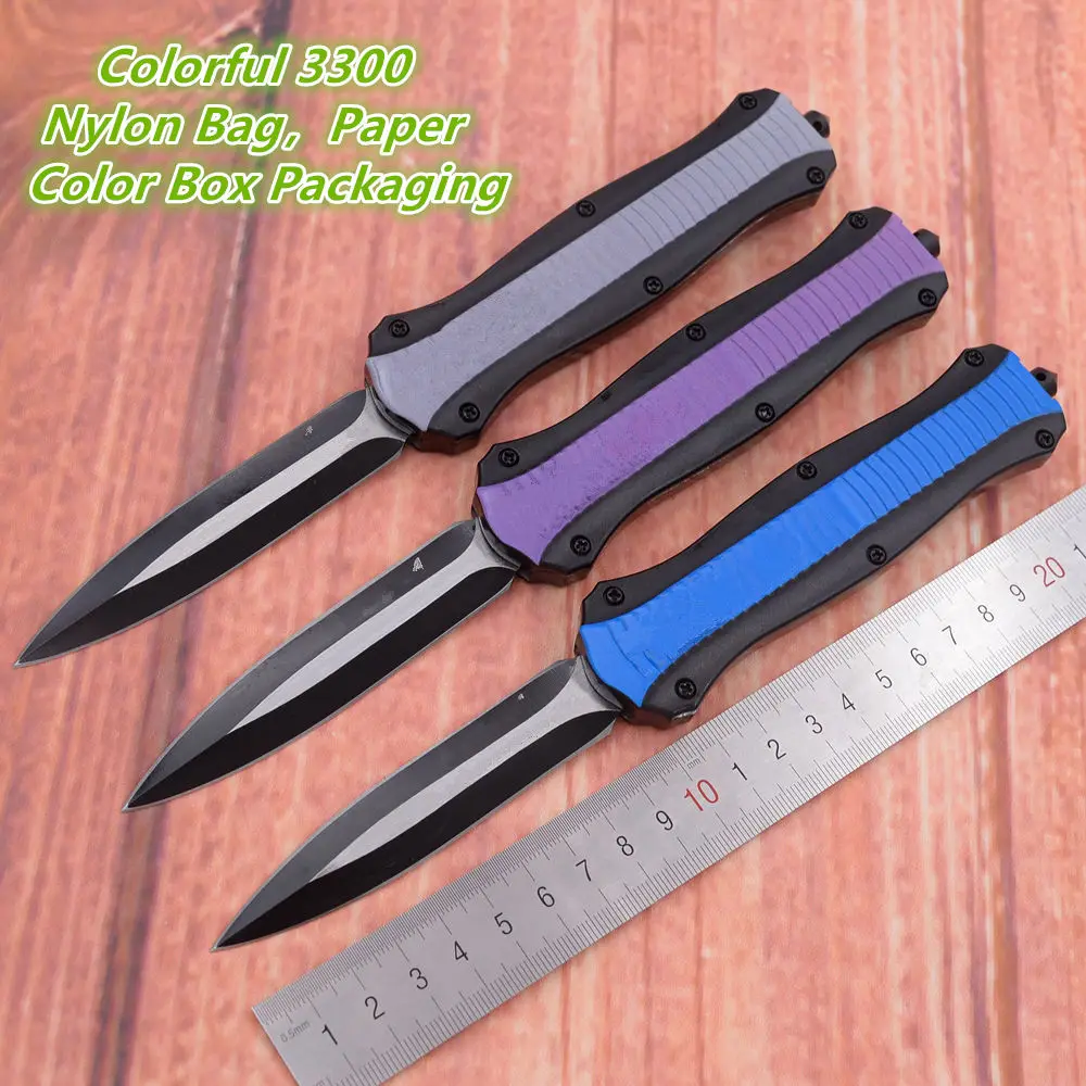 

JUFULE New 3300 Zinc aluminum alloy handle D2 blade outdoor camping hunt EDC dinner kitchen fruit pocket EDC tool Utility Knife