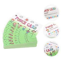 150pcs kids reward punch cards cartoon encourage cards for school kids interactive toys